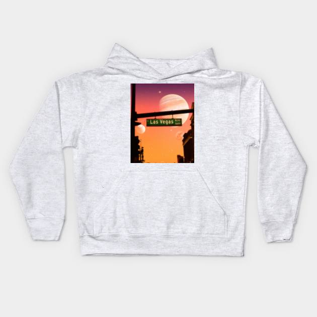 LAS VEGAS BLVD HD Kids Hoodie by LFHCS